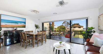 Modern Rhodes Family Home with BBQ, Balcony & Two Living Areas