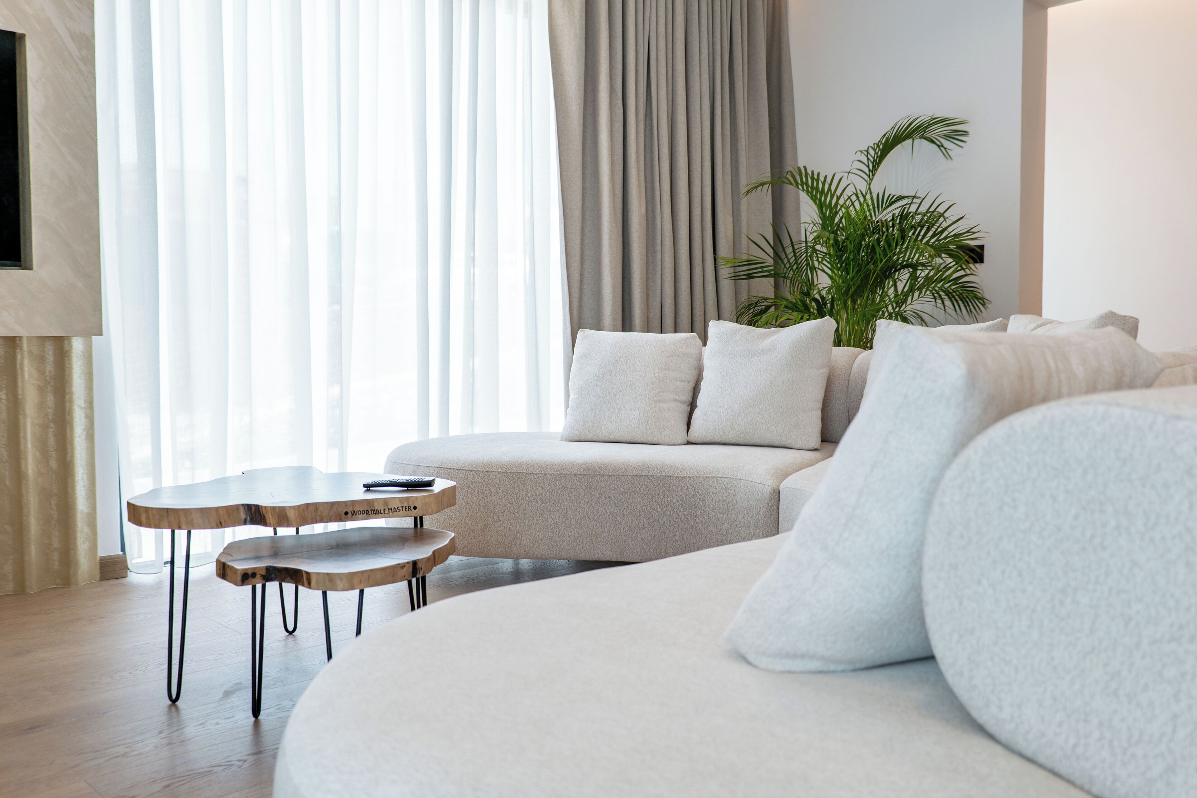Classic-Doppelzimmer, Balkon, Strandblick | Wohnbereich