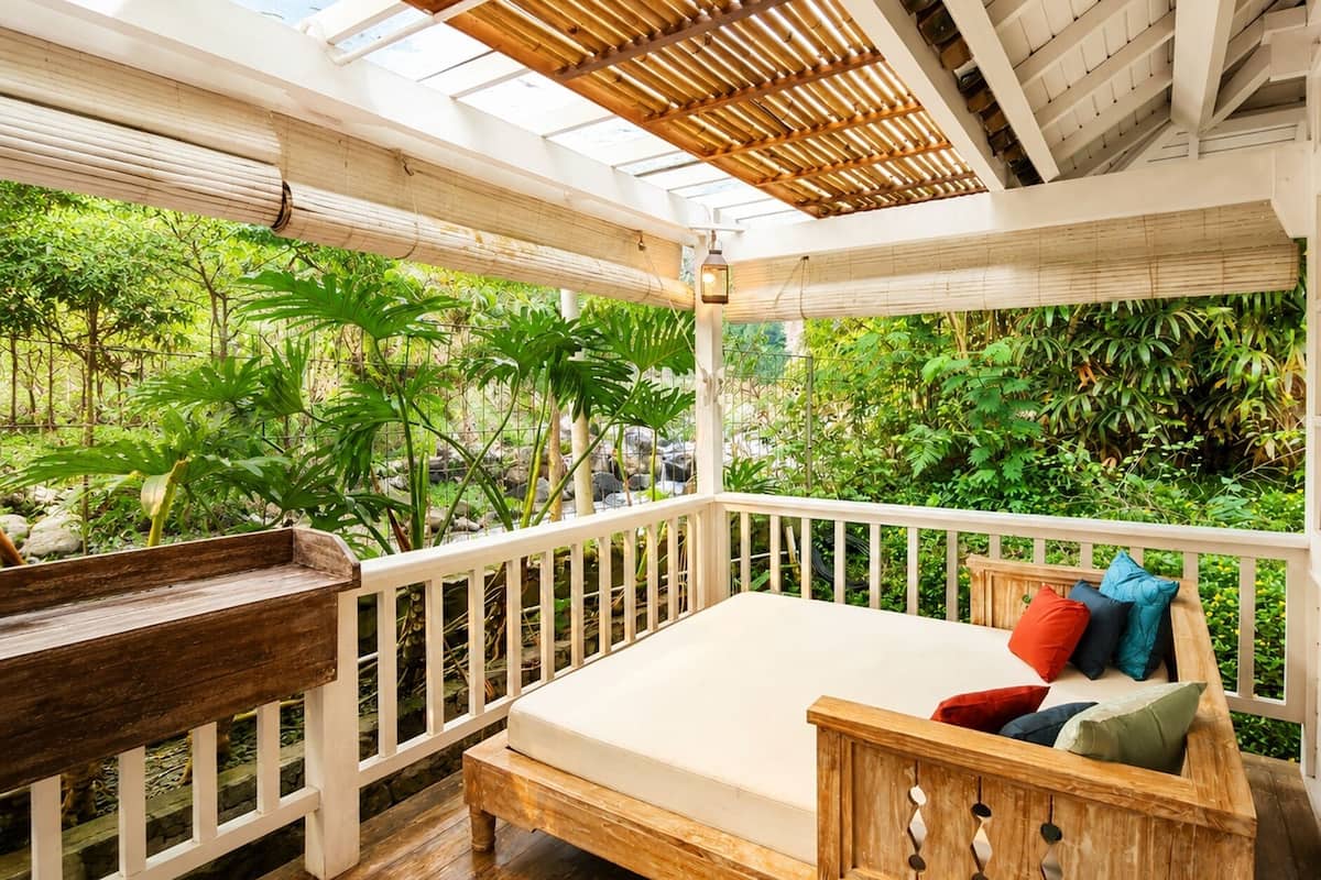 Deluxe-villa - udsigt til have | Terrasse/gårdhave