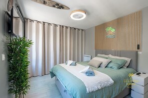 2 slaapkamers, een strijkplank/strijkijzer, wifi, beddengoed