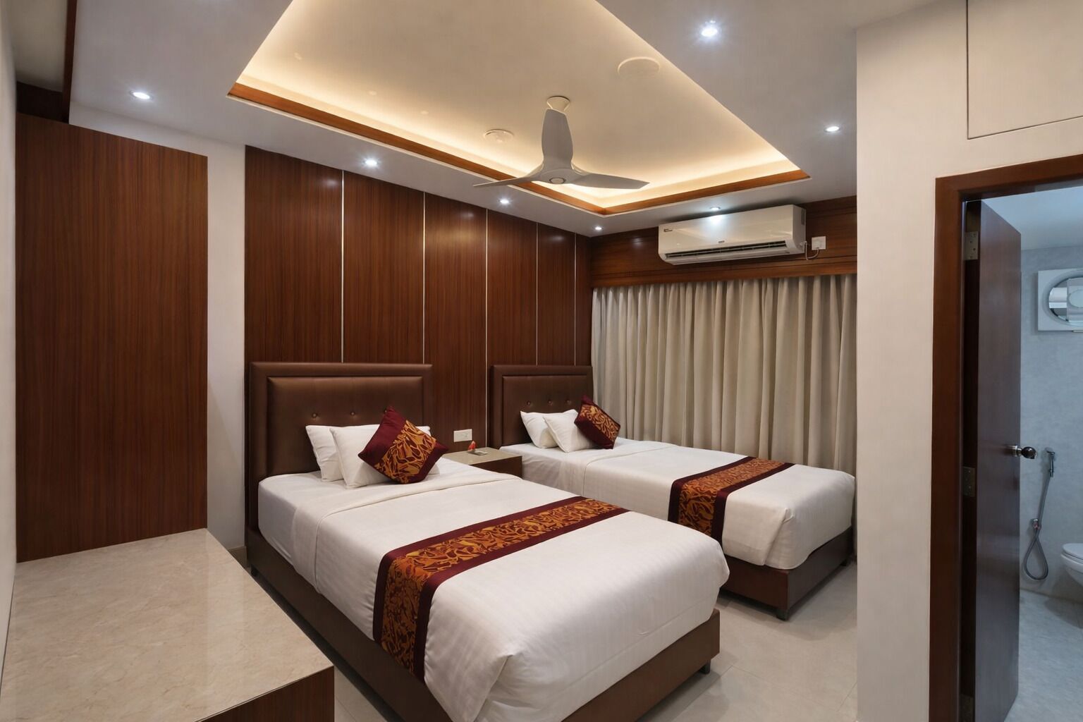 Double or Twin Room, City View | Blackout curtains, free WiFi
