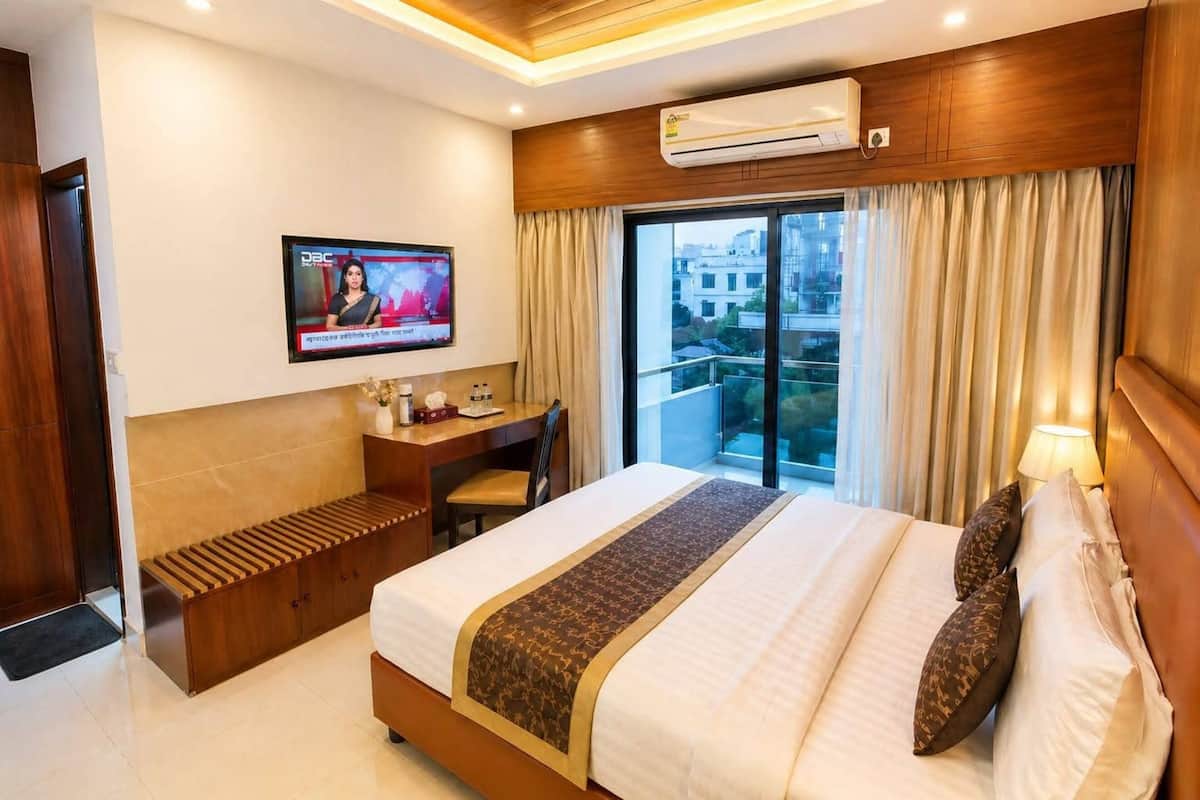 ห้องดีลักซ์ดับเบิล, วิวเมือง | ผ้าม่านกันแสง, Wi-Fi ฟรี