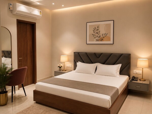 Deluxe Double Room, City View | Premium bedding, desk, laptop workspace, WiFi (free)