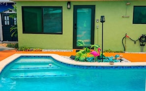 Luxury Double Room, Men only, Patio, Garden View | Pool | Outdoor pool, pool umbrellas, sun loungers