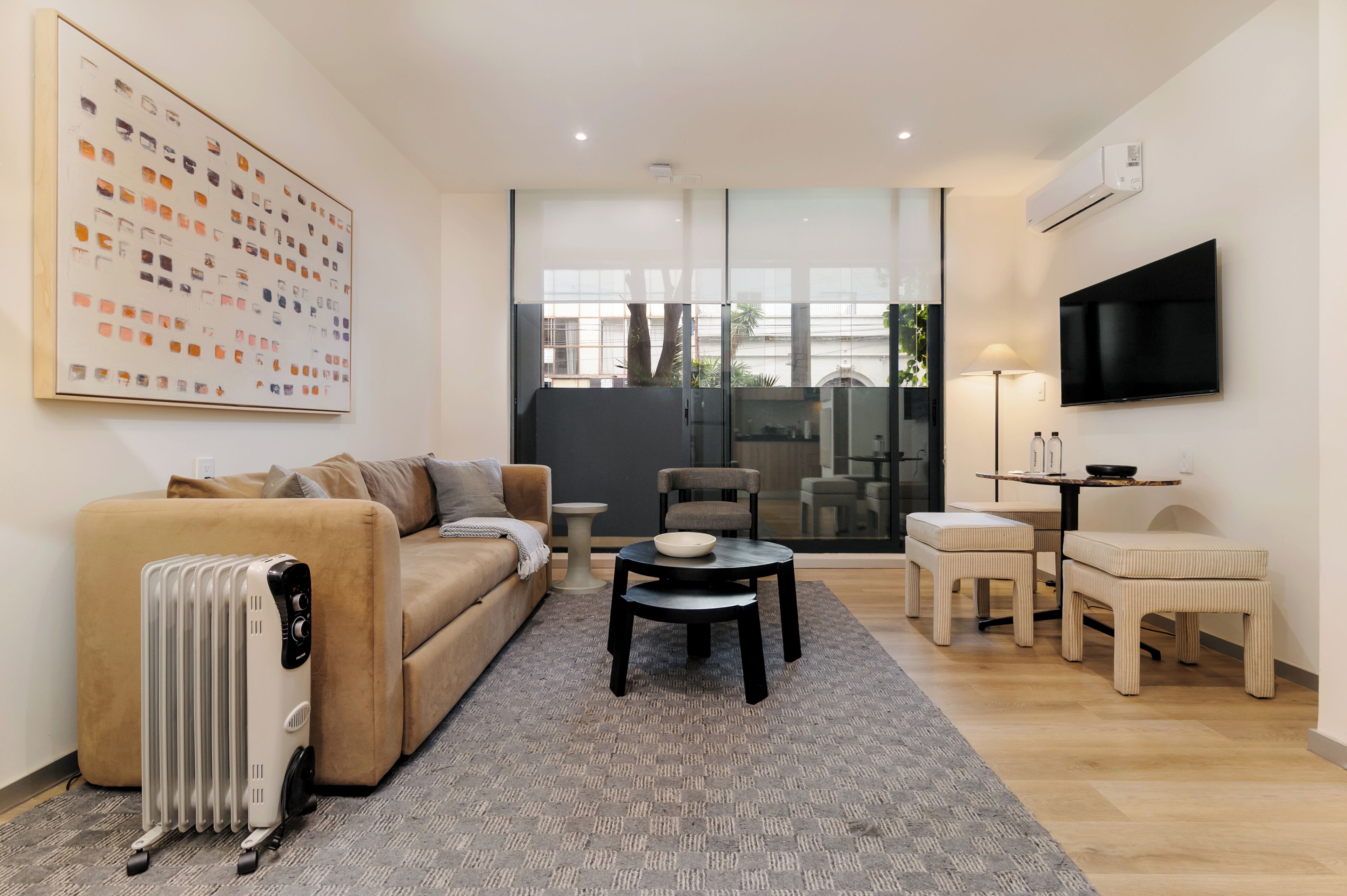 Appartamento Comfort, 1 camera da letto, aria condizionata | Soggiorno | Smart TV 43 pollici con canali digitali, pavimenti riscaldati