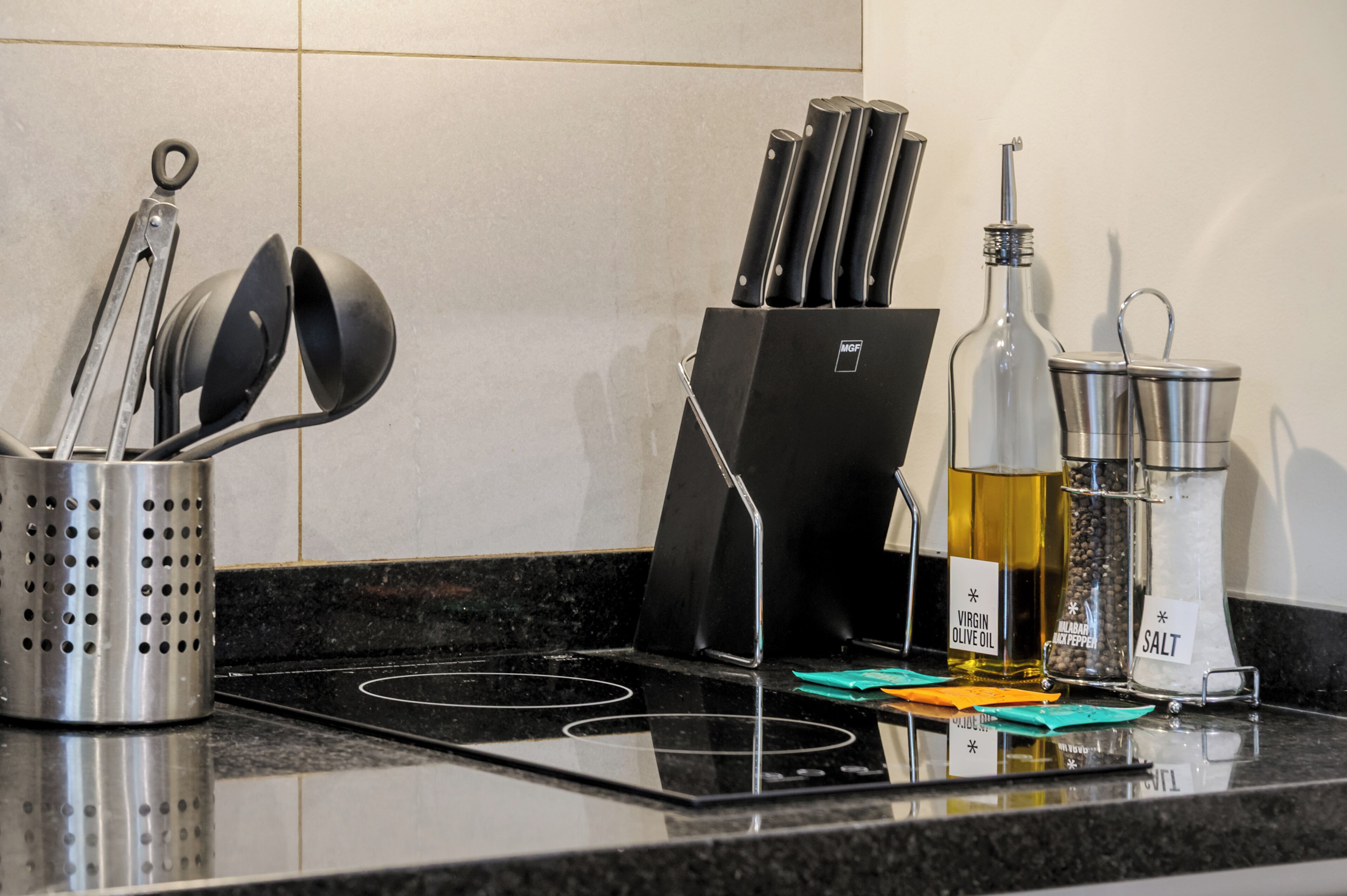 Departamento Grand, aire acondicionado | Cocina privada | Parrilla de estufa 