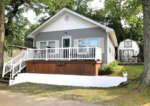 Backwater Lake Cottage | Tiki Bar & Paddleboat
