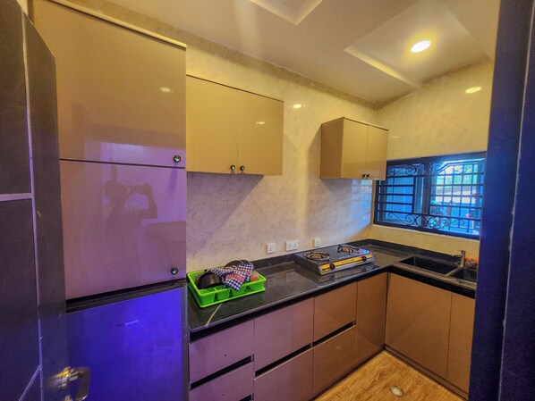 Apartamento, sacada | Cozinha privada