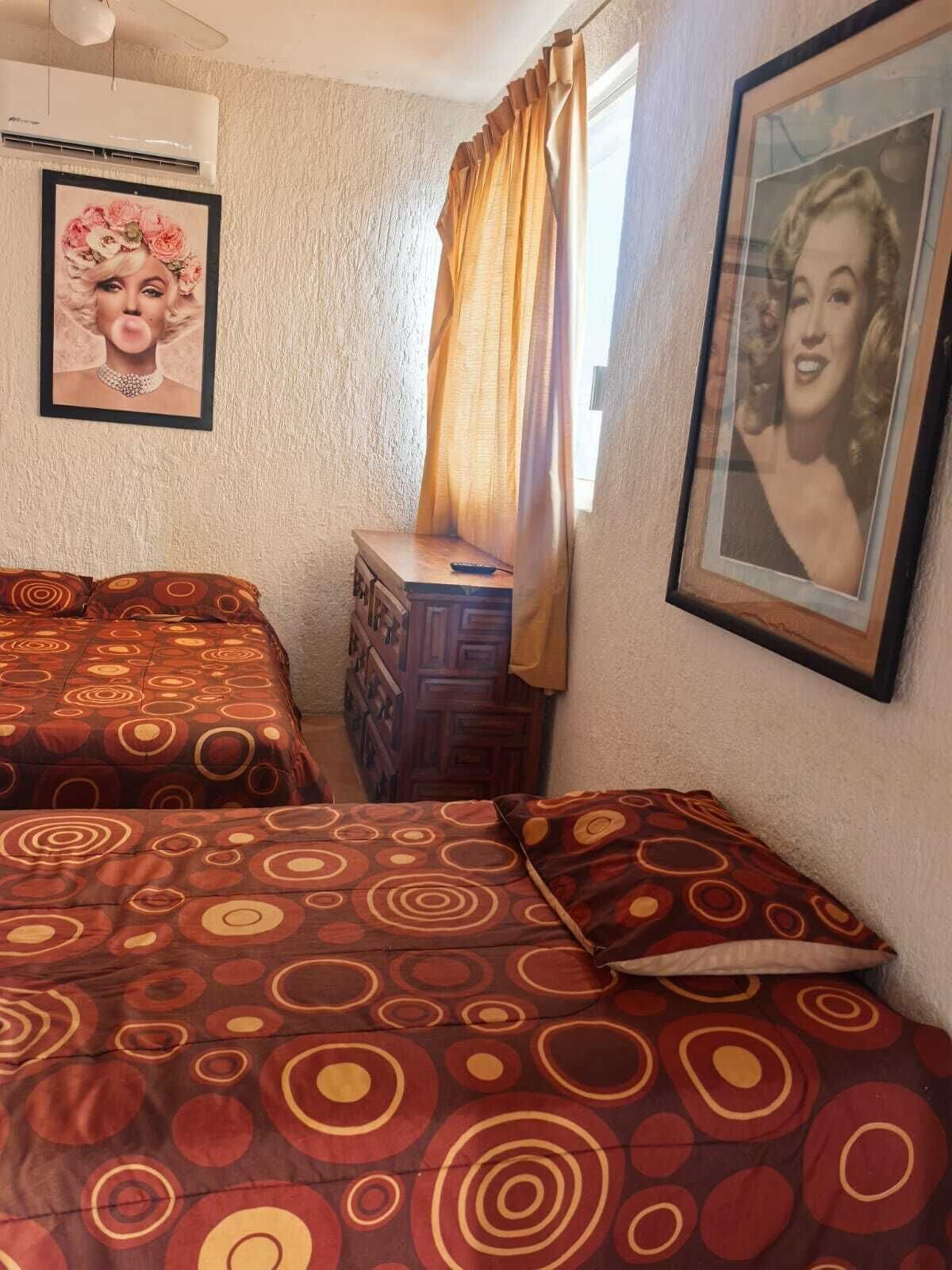 6 bedrooms, internet, bed sheets