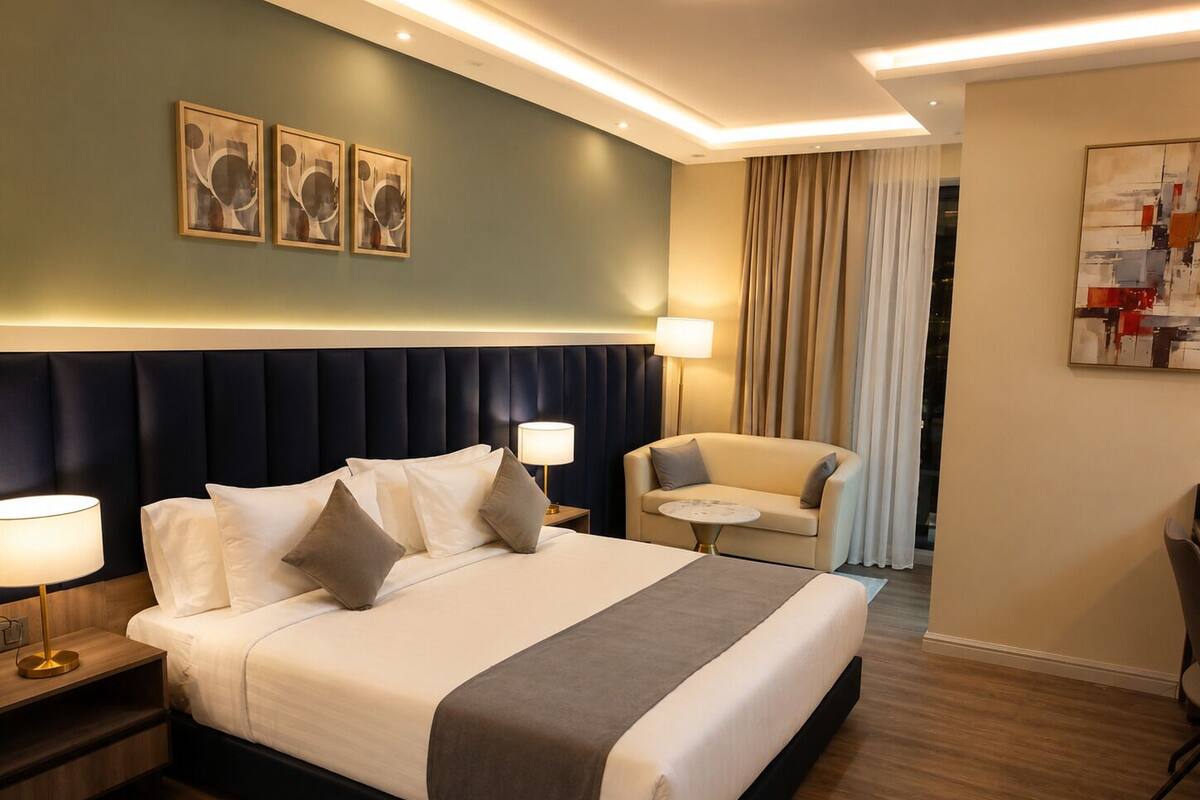Family Room | In-room safe, desk, laptop workspace, iron/ironing board (on request)