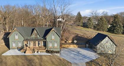 Spacious 5BR Retreat w Game Room, Huge Drive & Private Setting