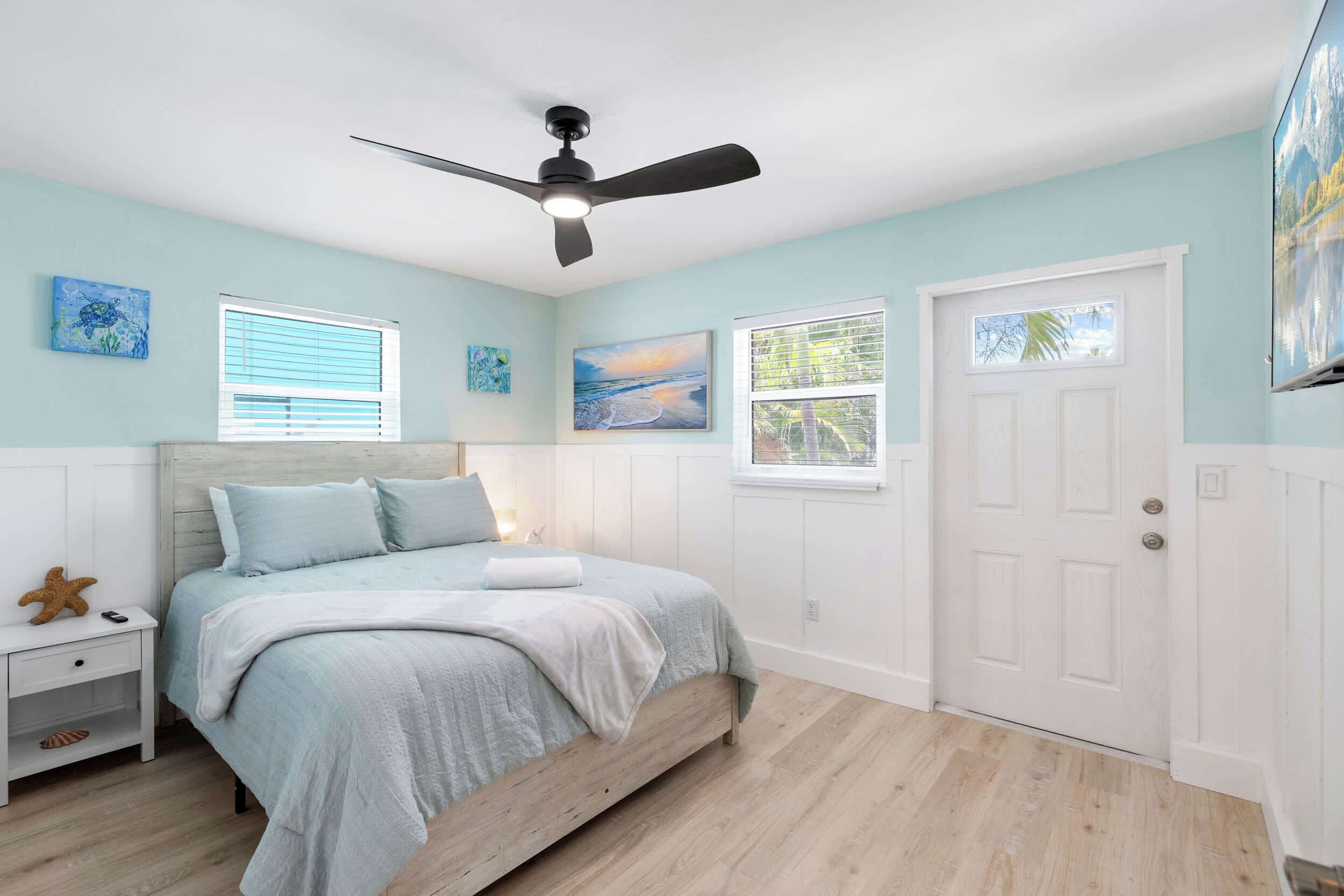 4 bedrooms, iron/ironing board, travel cot, WiFi