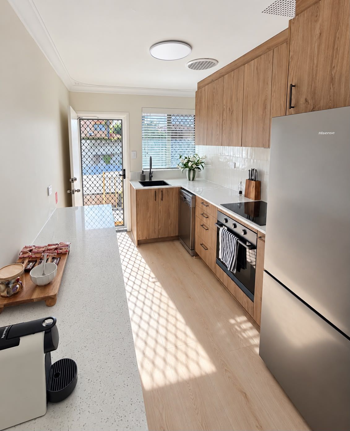 Bright modern fully equipped kitchen