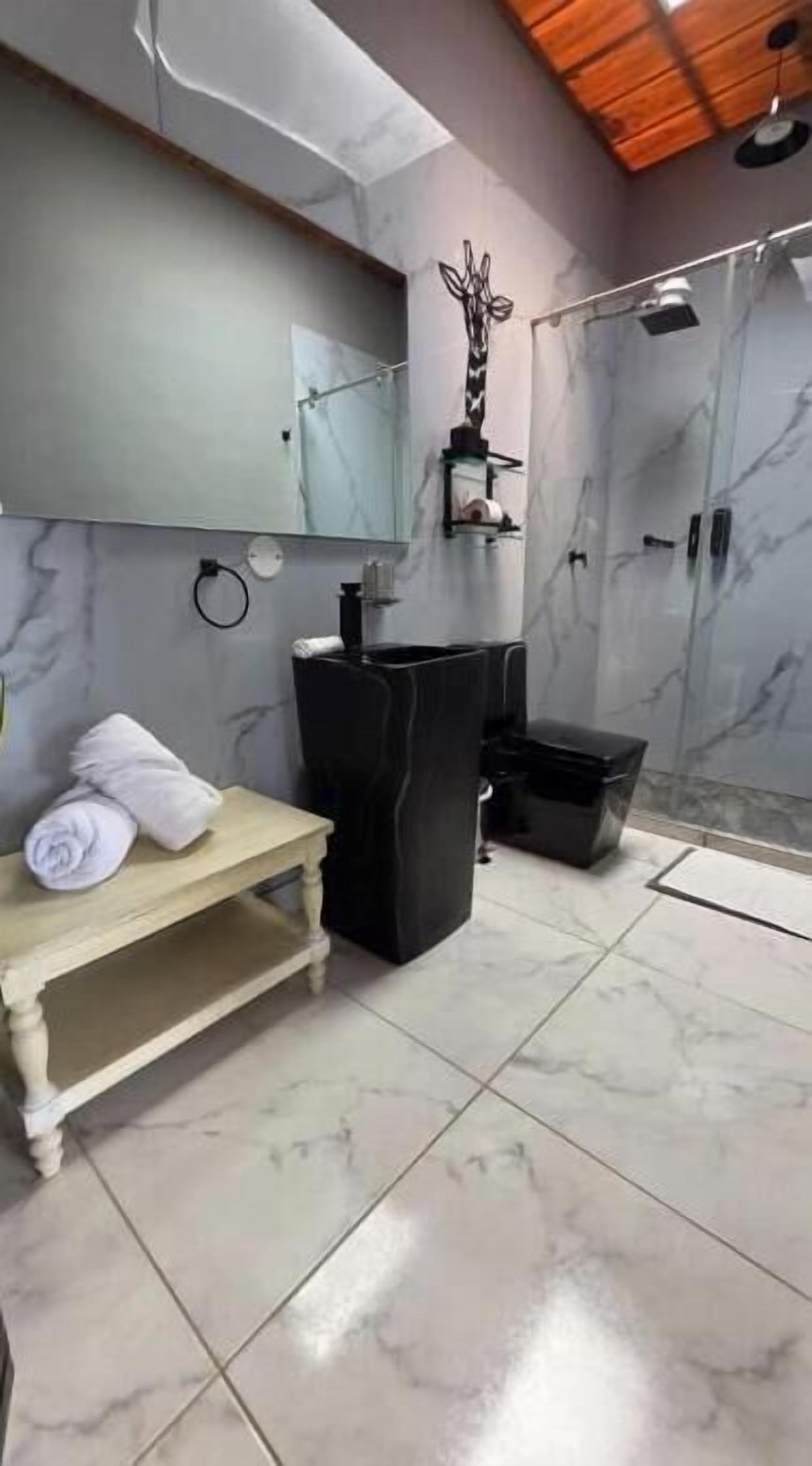 Towels, soap, toilet paper