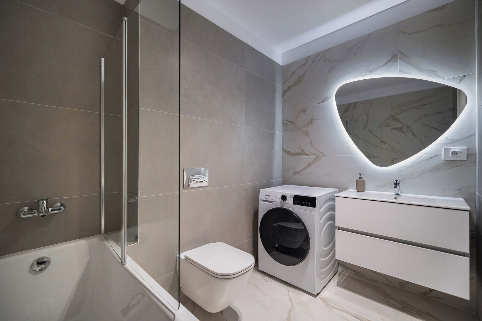 Hair dryer, towels