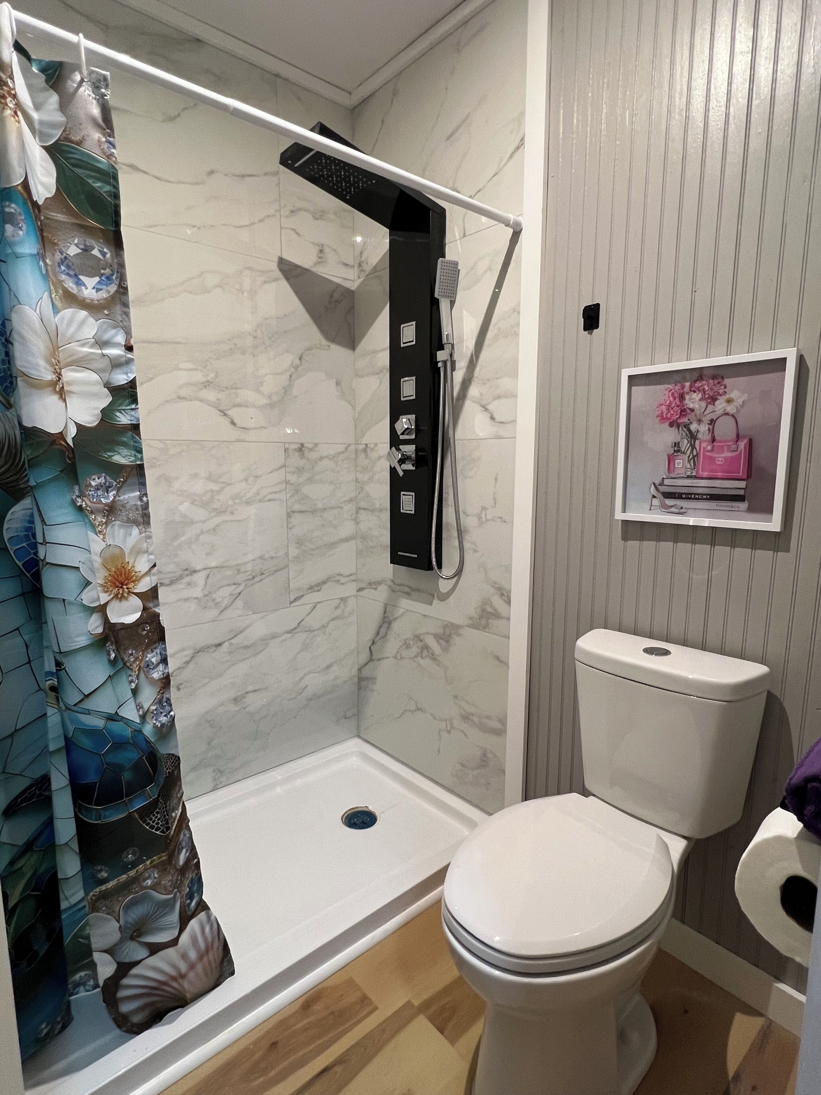 Towels, soap, toilet paper