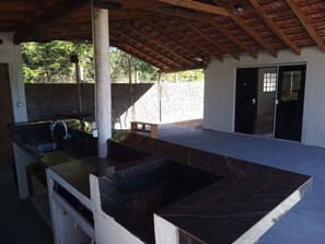 Terrace/patio - Accommodation for up to 6 people. (Ilha Solteira)