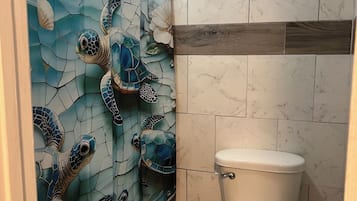 Towels, soap, toilet paper