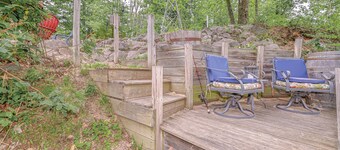 Secluded Riverfront Log Cabin | Fireplace, Firepit, Wraparound Deck, ORV Trails