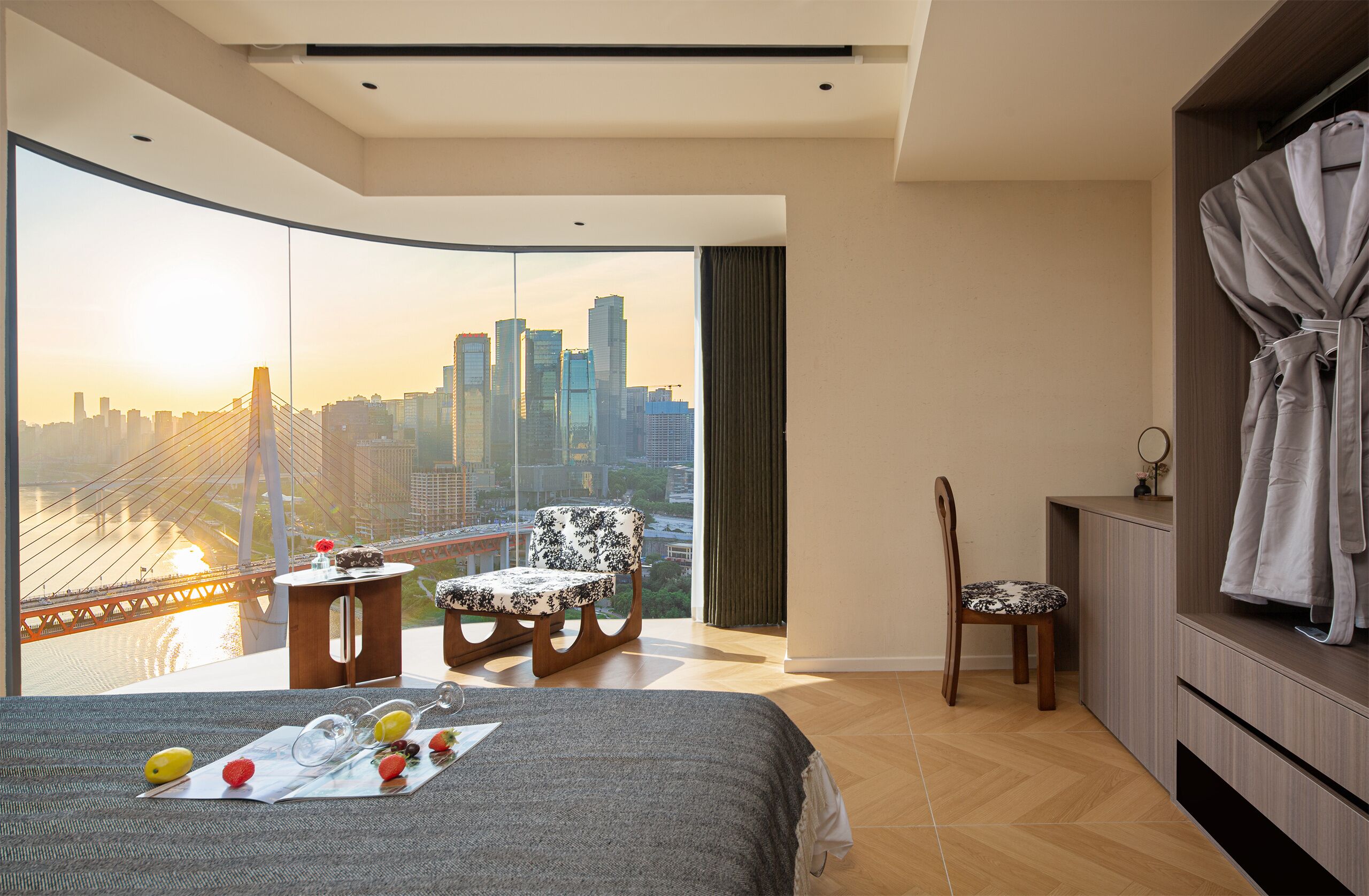 Deluxe-Apartment, 1 Schlafzimmer, Nichtraucher, Flussblick | Kostenloses WLAN, Bettwäsche