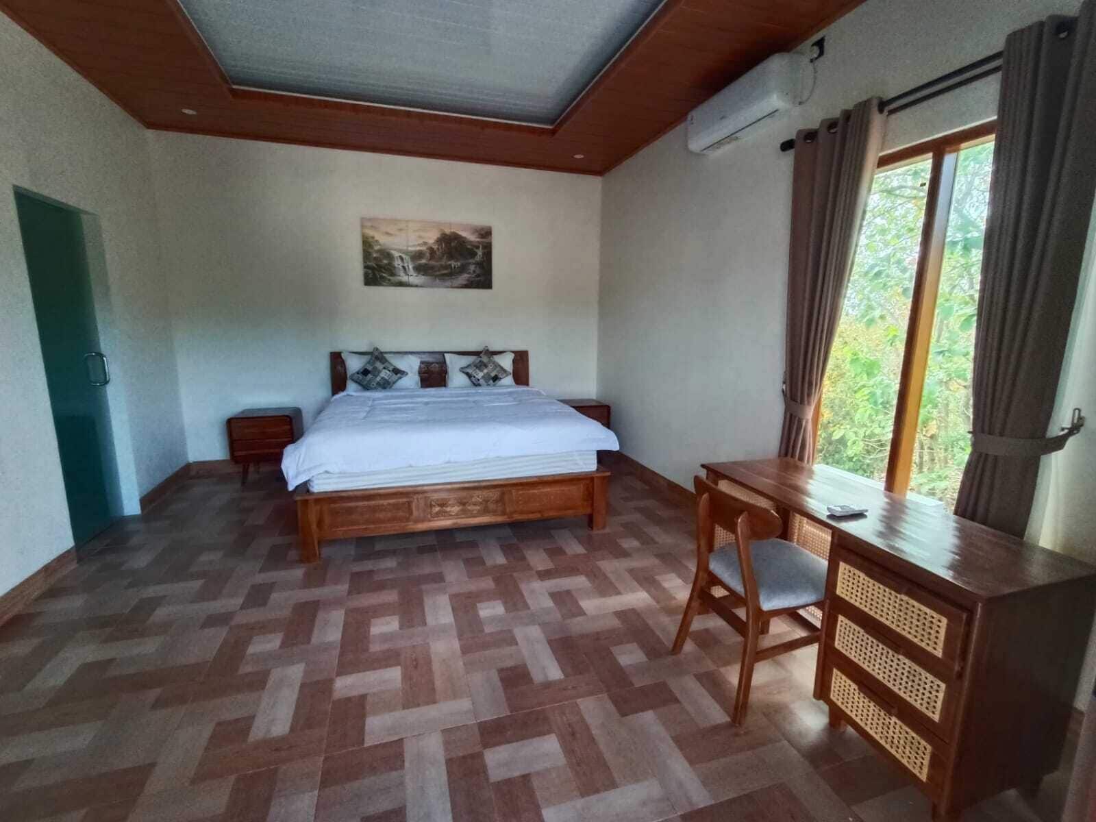 Quarto casal conforto, sacada