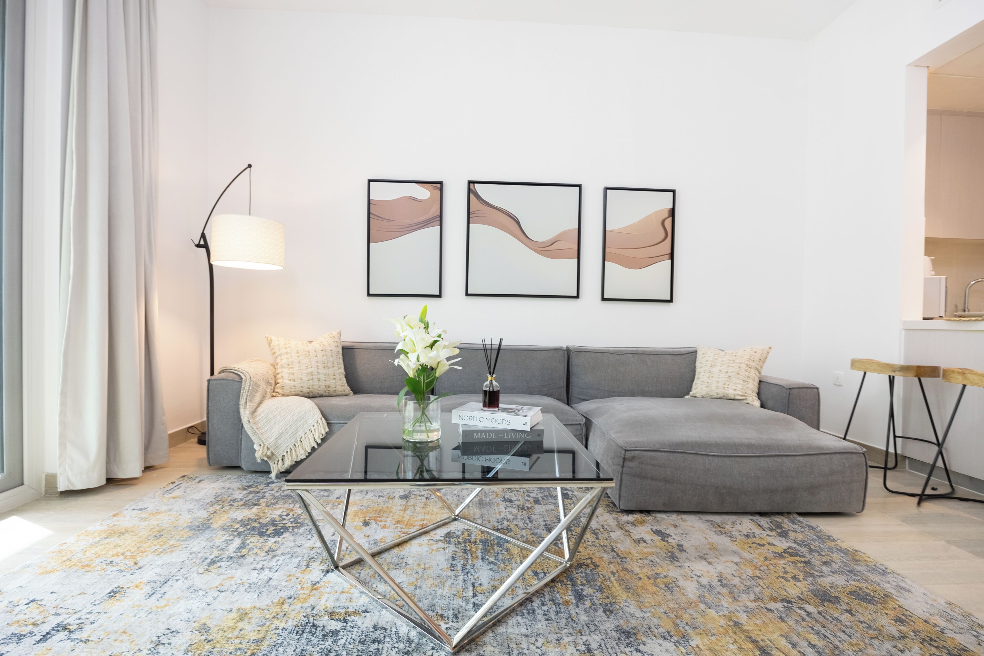 Apartment, Balcony | Living area