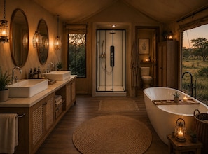 Tienda de campaña Deluxe | Baño