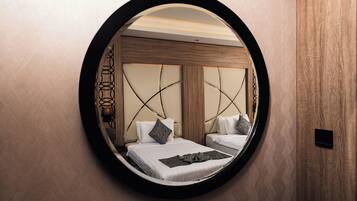 In-room safe, desk, blackout drapes, soundproofing