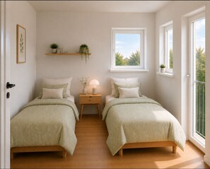 3 chambres, fer et planche à repasser, Wi-Fi, literie fournie