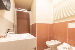 Sèche-cheveux, serviettes fournies, papier toilette