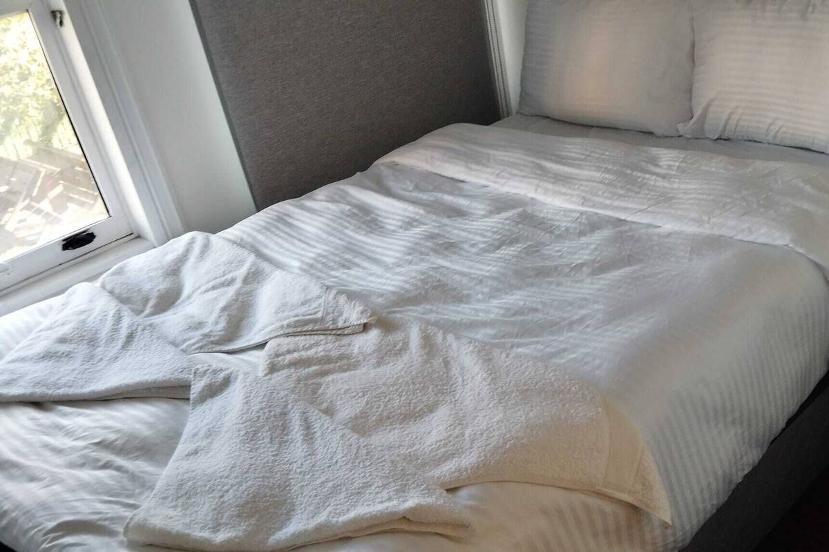Habitación doble económica, vista al jardín | Tabla de planchar con plancha y wifi gratis 