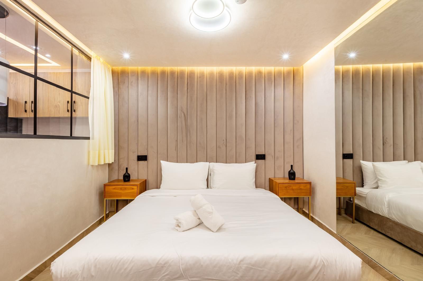 Blackout curtains, iron/ironing board, free WiFi