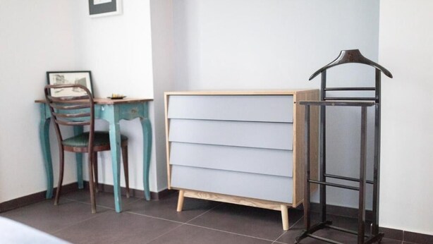 Chambre Double, vue cour intérieure | Intérieur