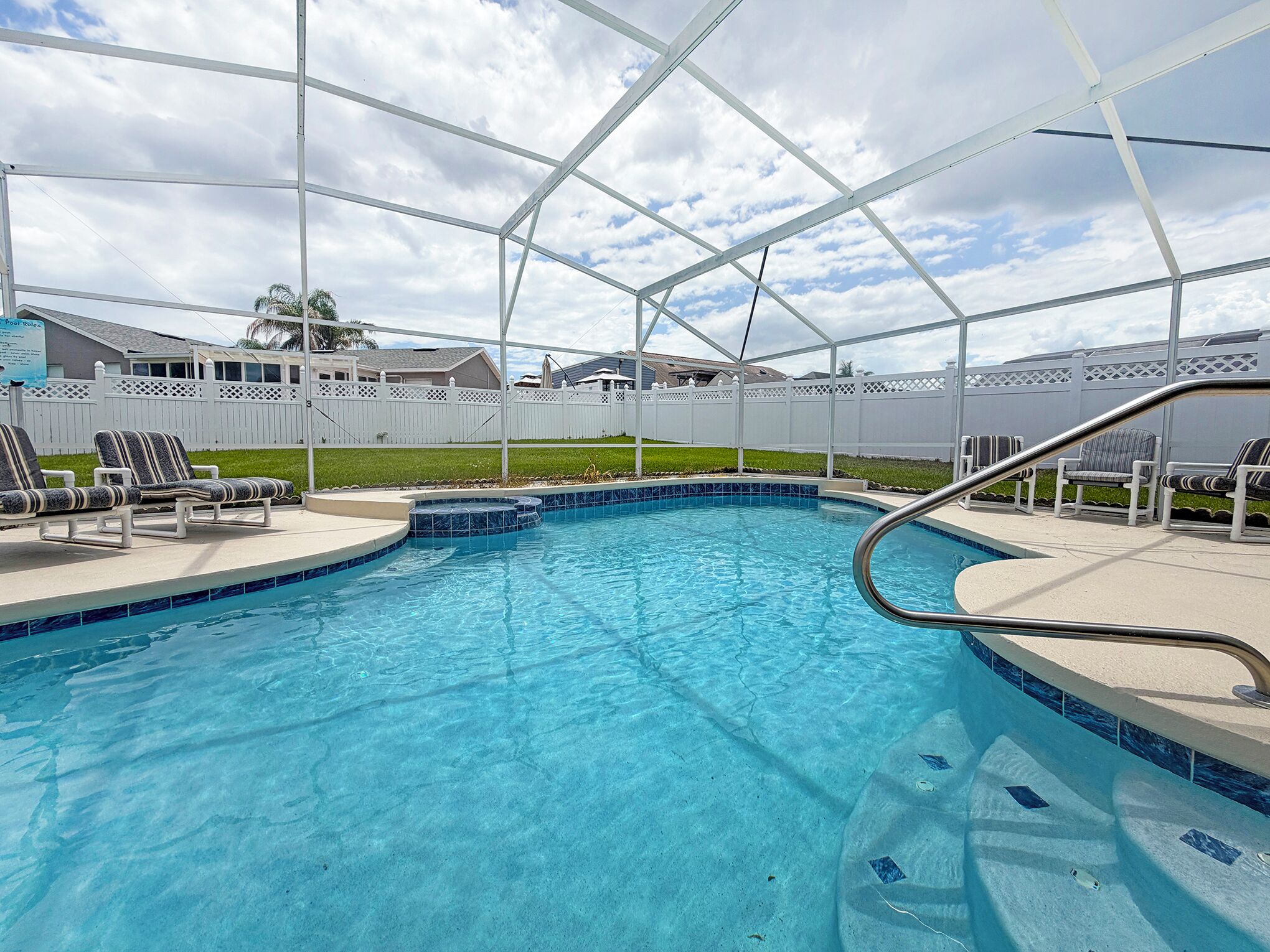 A heated pool
