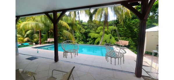 Pool - Villa Noèsis – Private pool, 3 bedrooms, tropical setting just 15 minutes from the beaches. (Rivière-Pilote)