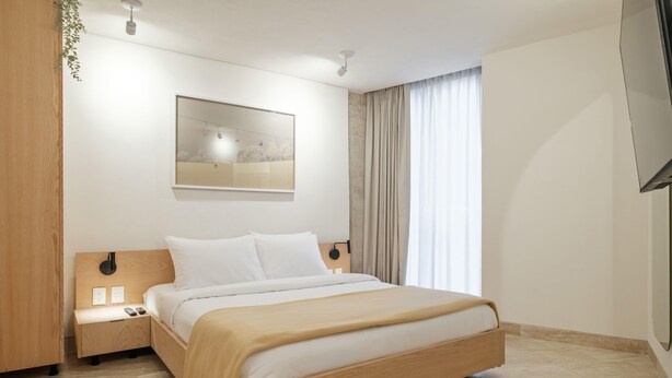 1 bedroom, desk, iron/ironing board, WiFi - New 1Bed with Rooftop Terrace Beside Parque (Ciudad de México)