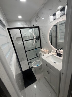 Hair dryer, towels, soap, toilet paper - THE WHITE HOUSE (Tampa)