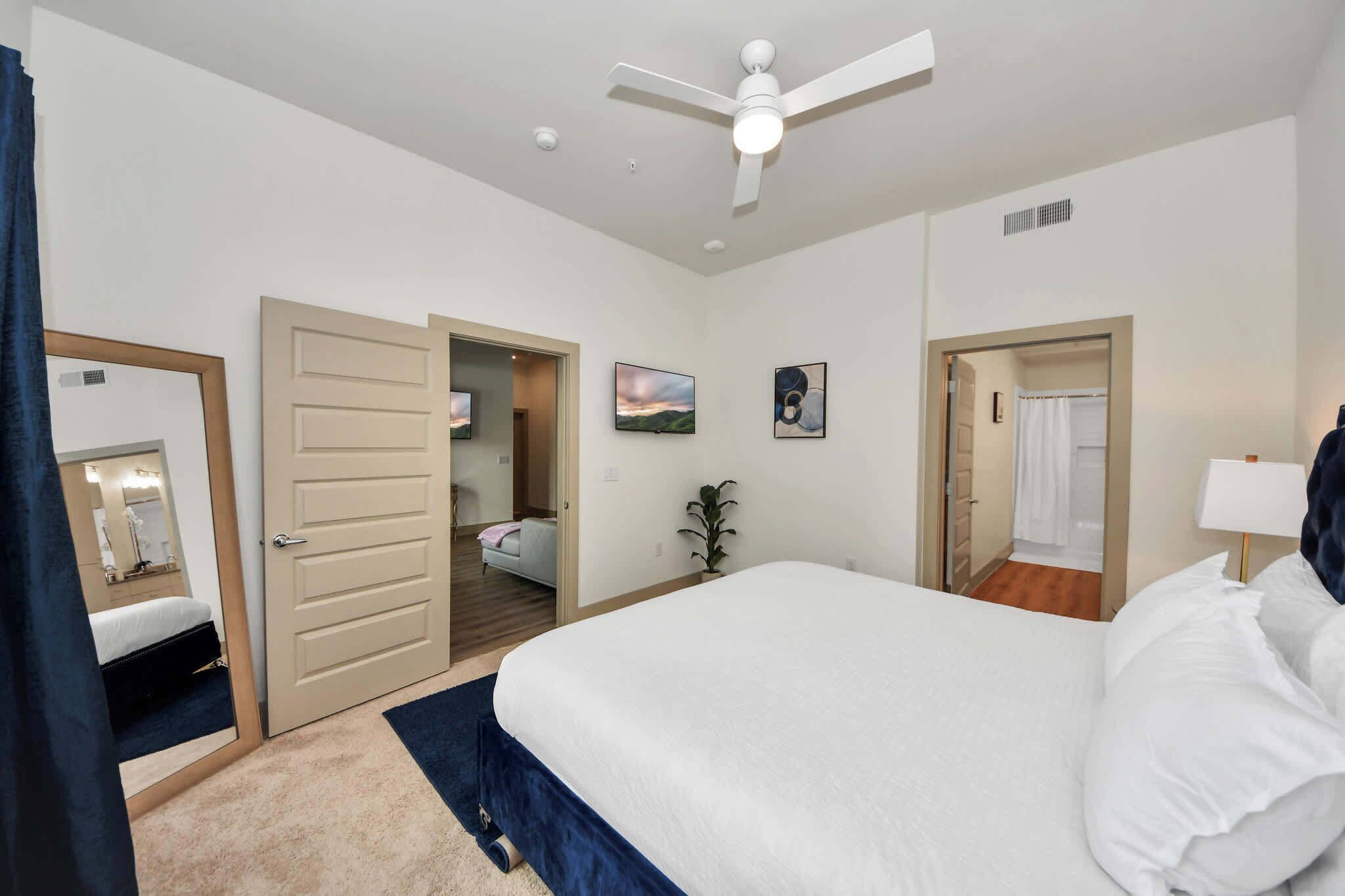 Iron/ironing board, WiFi, bed sheets
