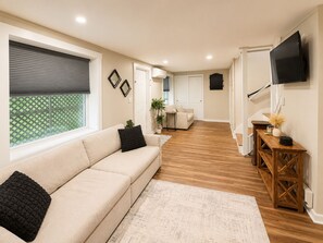 Smart TV y chimenea