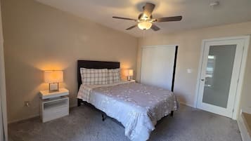 2 bedrooms, iron/ironing board, WiFi, bed sheets