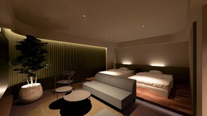 Deluxe-Zweibettzimmer, Nichtraucher | Zimmersafe, Verdunkelungsvorhänge, kostenloses WLAN, Bettwäsche