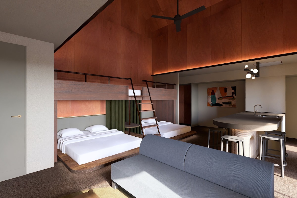 Suite, Nichtraucher (Top Bunk) | Zimmersafe, Verdunkelungsvorhänge, kostenloses WLAN, Bettwäsche