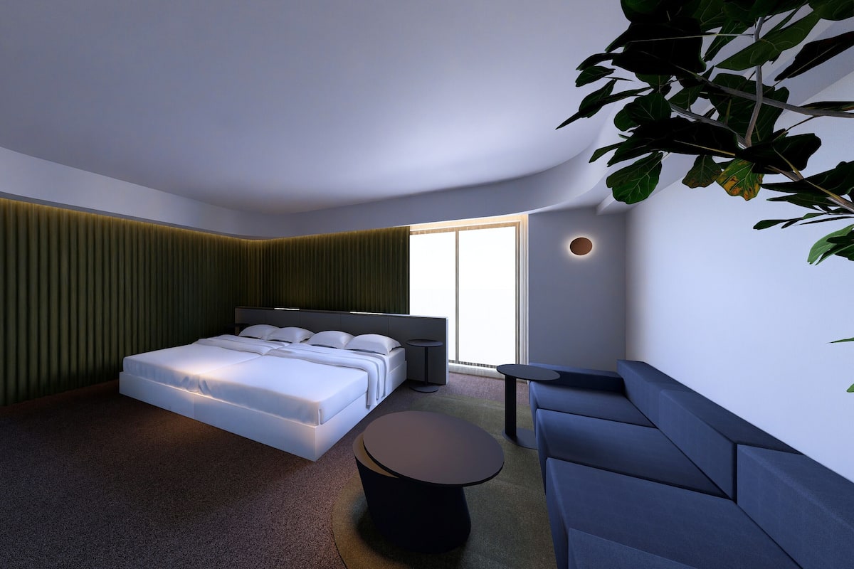 Zweibettzimmer, Nichtraucher (Theater, Universal) | Zimmersafe, Verdunkelungsvorhänge, kostenloses WLAN, Bettwäsche