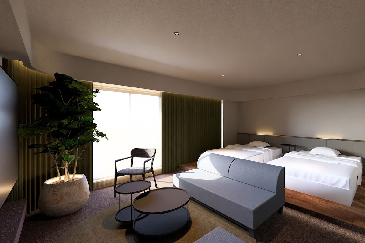 Deluxe-Zweibettzimmer, Nichtraucher | Zimmersafe, Verdunkelungsvorhänge, kostenloses WLAN, Bettwäsche