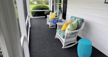 Choptank River waterfront 4 bed Farmhouse with camping on Eastern Shore Maryland