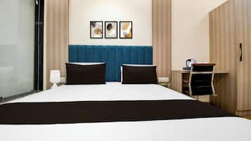 Deluxe-Zweibettzimmer | Schreibtisch, kostenloses WLAN, Bettwäsche