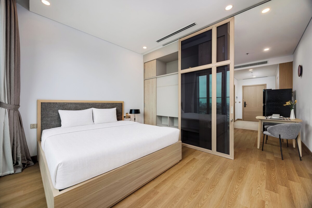Căn hộ, 1 giường cỡ queen, phòng tắm riêng, quang cảnh thành phố | Truy cập Internet không dây miễn phí 