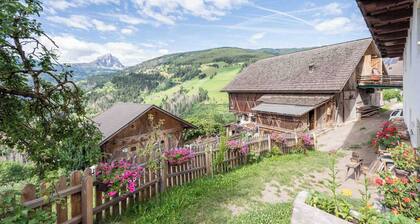 A farmhouse situated in a spectacular location with a view of the Dolomites