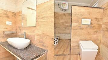 Shower, toilet paper