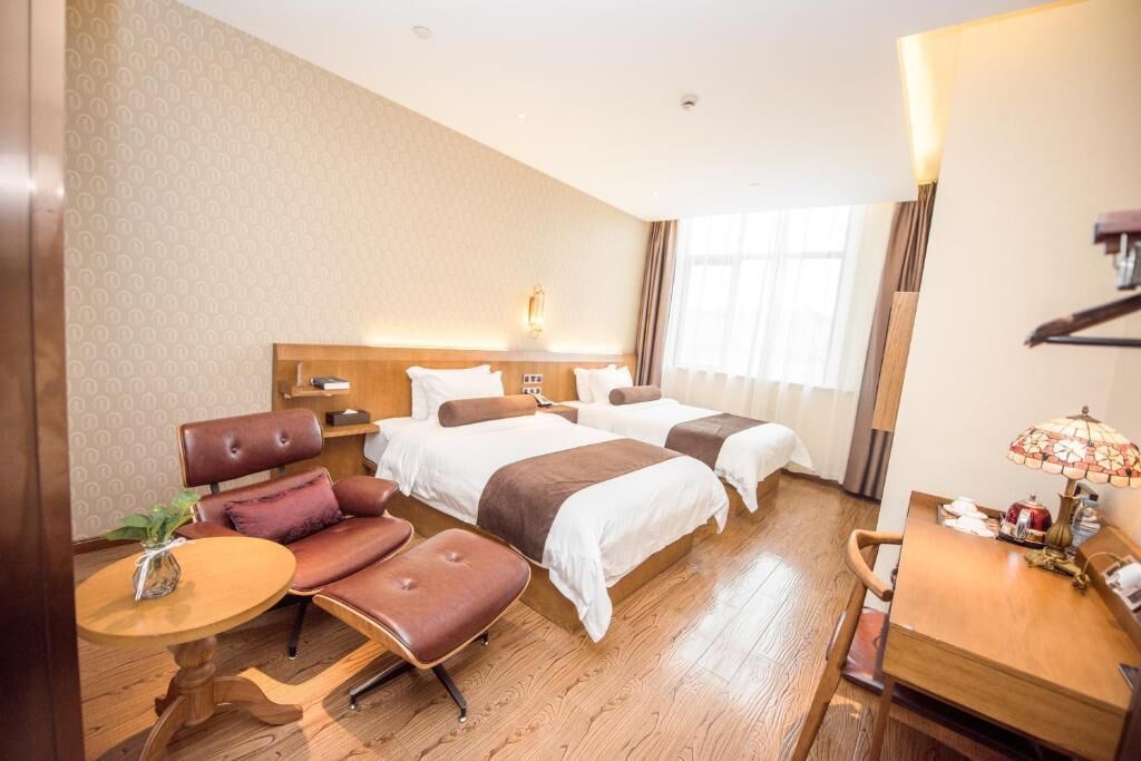 Standard Double or Twin Room, 2 Double Beds, Non Smoking | Down comforters, blackout drapes, iron/ironing board (on request)